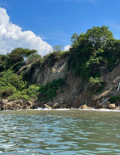 Vista al Mar Caribe desde el proyecto de villas de lujo en Tierra Bomba, Cartagena de Indias, Colombia