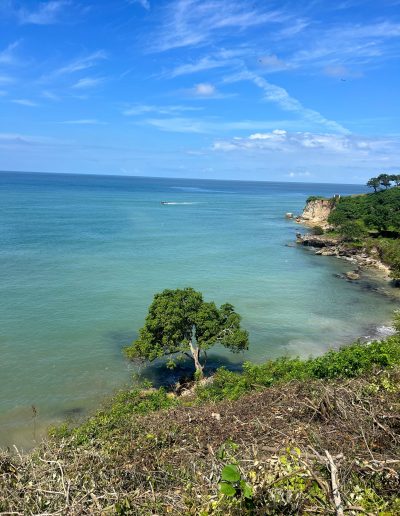 Vista al Mar Caribe desde el proyecto de villas de lujo en Tierra Bomba, Cartagena de Indias, Colombia