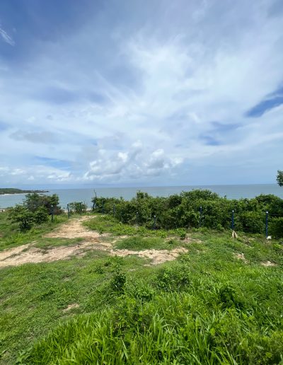 Vista al Mar Caribe desde el proyecto de villas de lujo en Tierra Bomba, Cartagena de Indias, Colombia